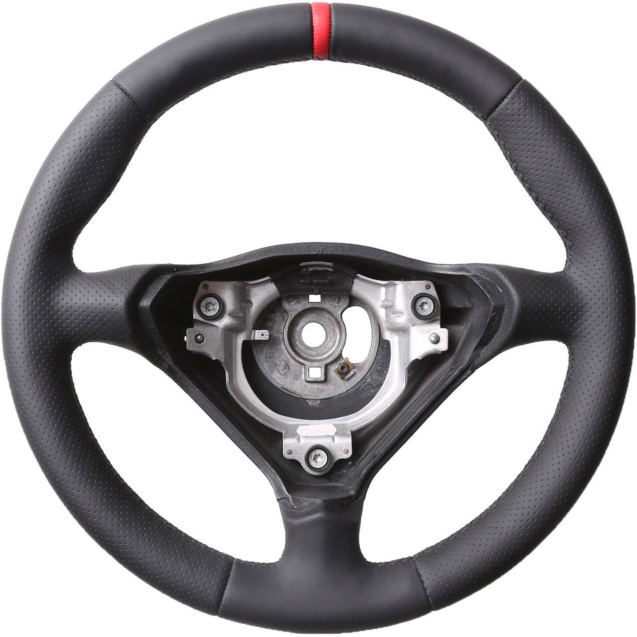 Porsche 911 993 996 986 Boxster inkl. Moosgummi Kombibezug 12 Uhr rot Naht schwarz