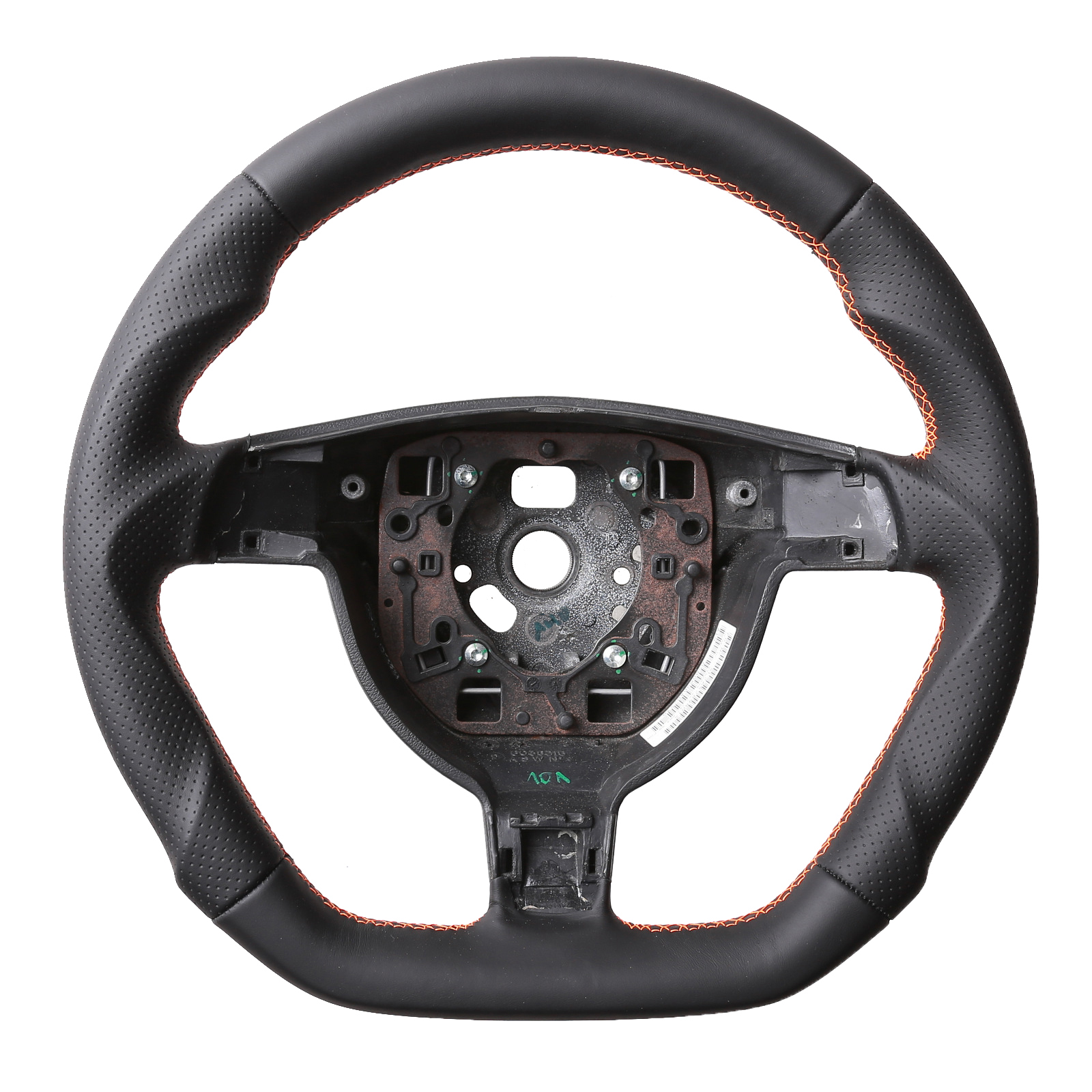 Porsche Lenkrad 911 997 Boxster Cayman 987 Abgeflacht Naht orange Kombibezug