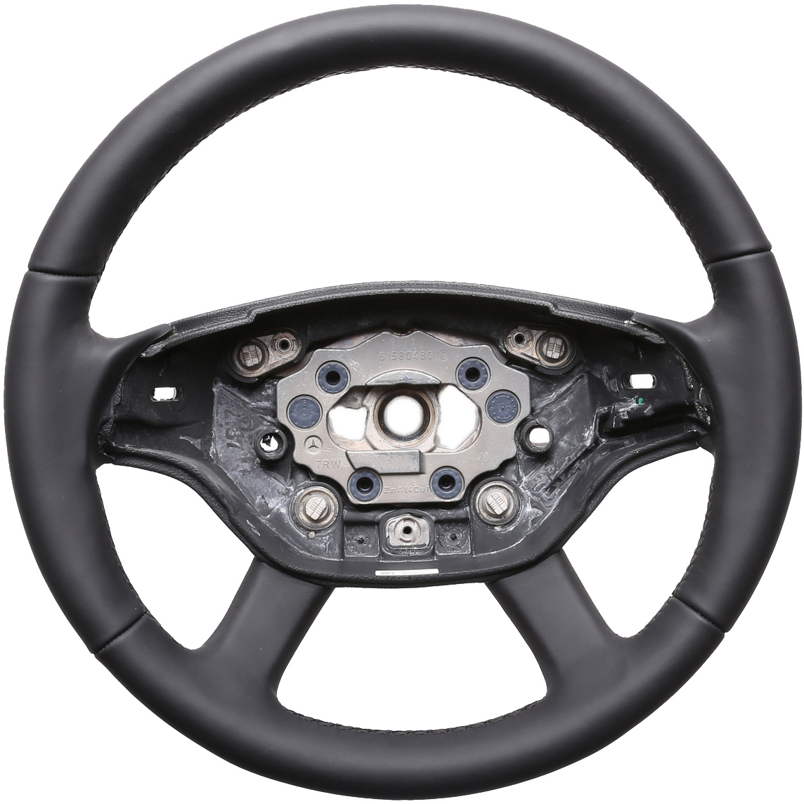 Mercedes Lenkrad W221 S Klasse W216 CL nur Nappa Naht schwarz