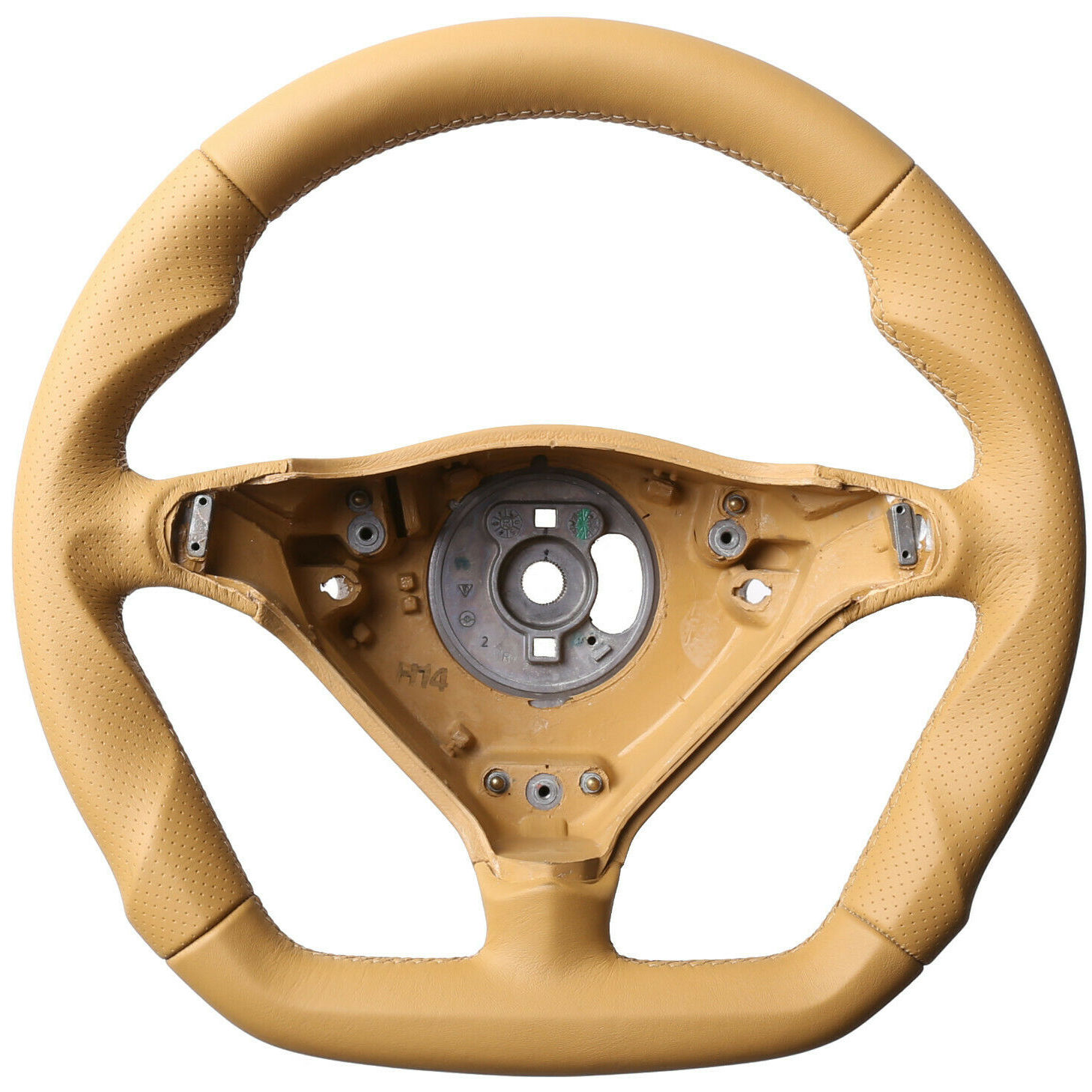 Porsche Lenkrad 911 993 996 986 Boxster Sport Savannabeige Abgeflacht Kombibezug Naht beige