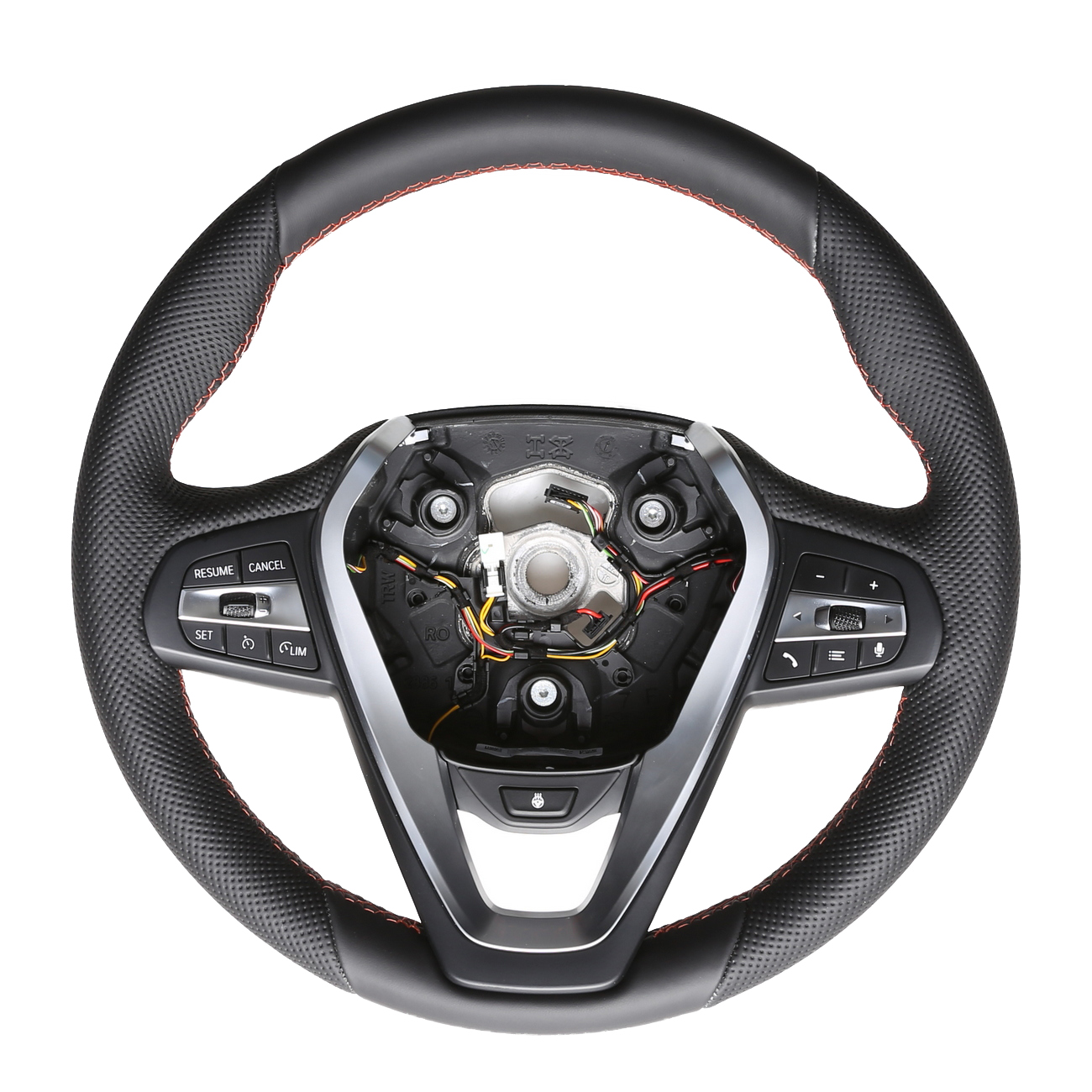 BMW Lenkrad G01 G02 G05 G06 G11 G14 G15 G16 Kombibezug Naht rot