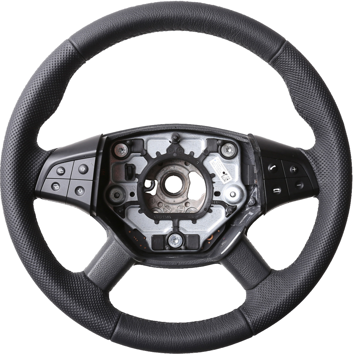 Mercedes Lenkrad  W164 ML X164 GL W251 R Klasse Daumenauflagen Kombibezug genarbt Naht schwarz