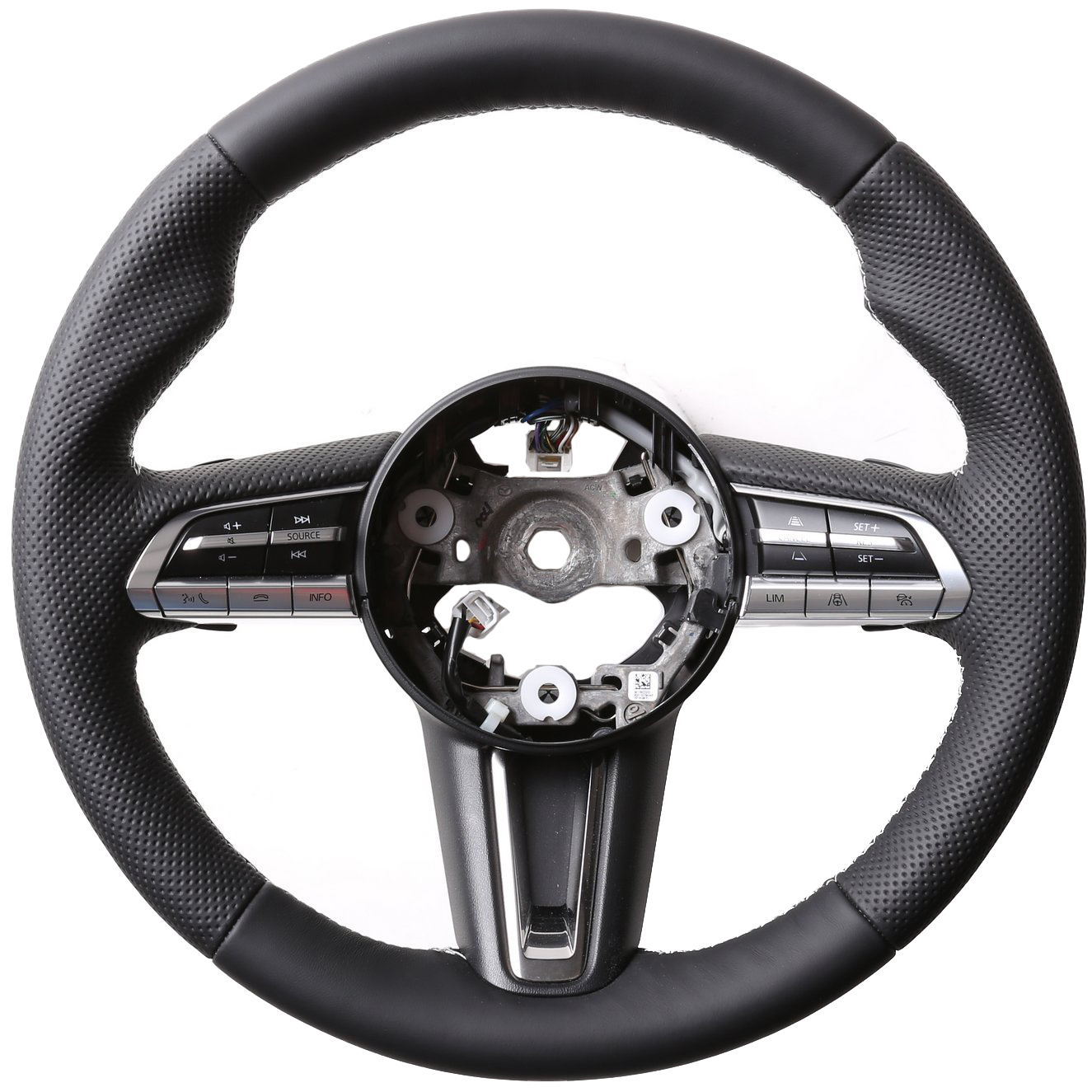 Mazda Lenkrad 3 CX3 CX30 MX30 Daumenauflagen Kombibezug Naht schwarz