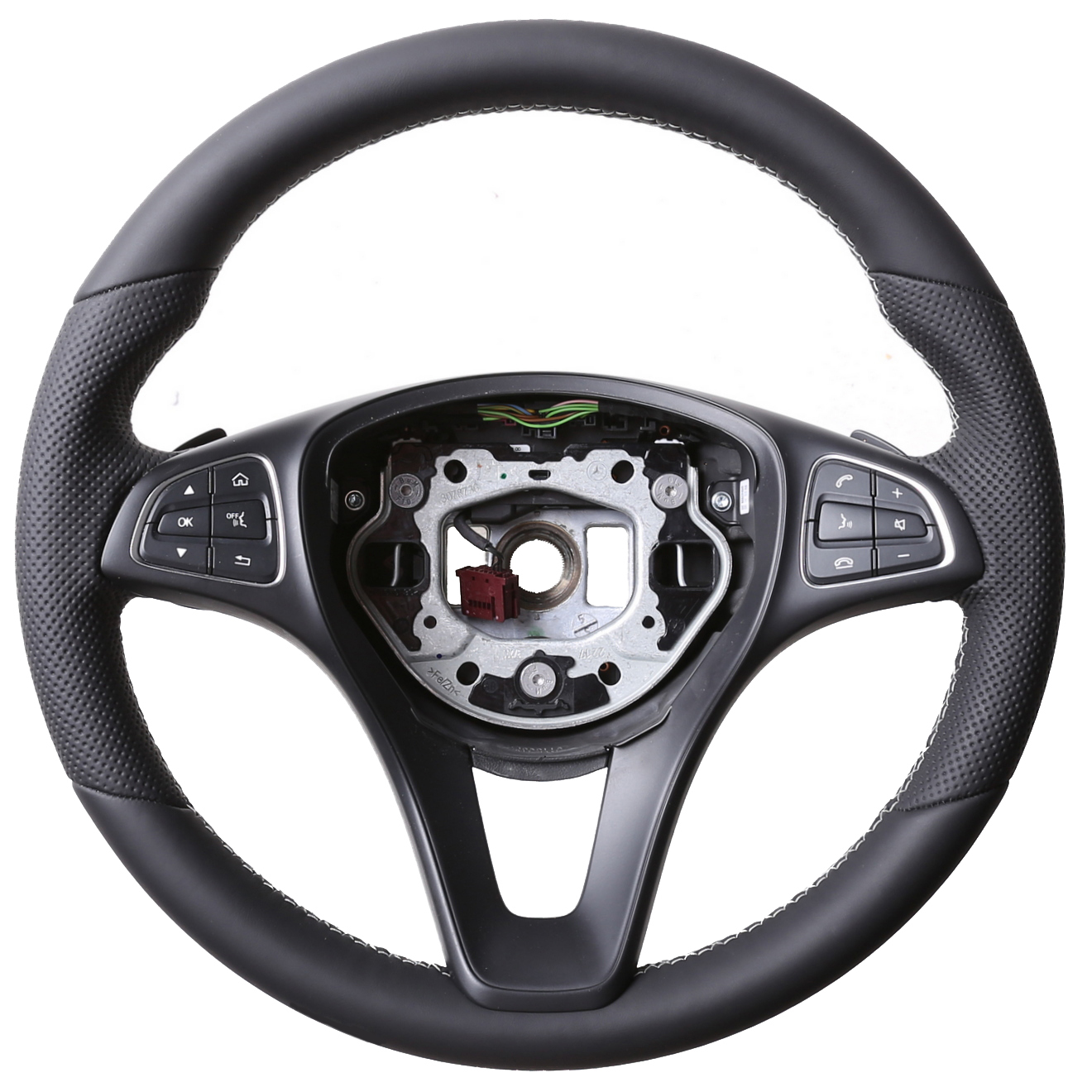 Mercedes Lenkrad C E GLA GL W205 W213 X156 X166 Kombibezug Naht silber