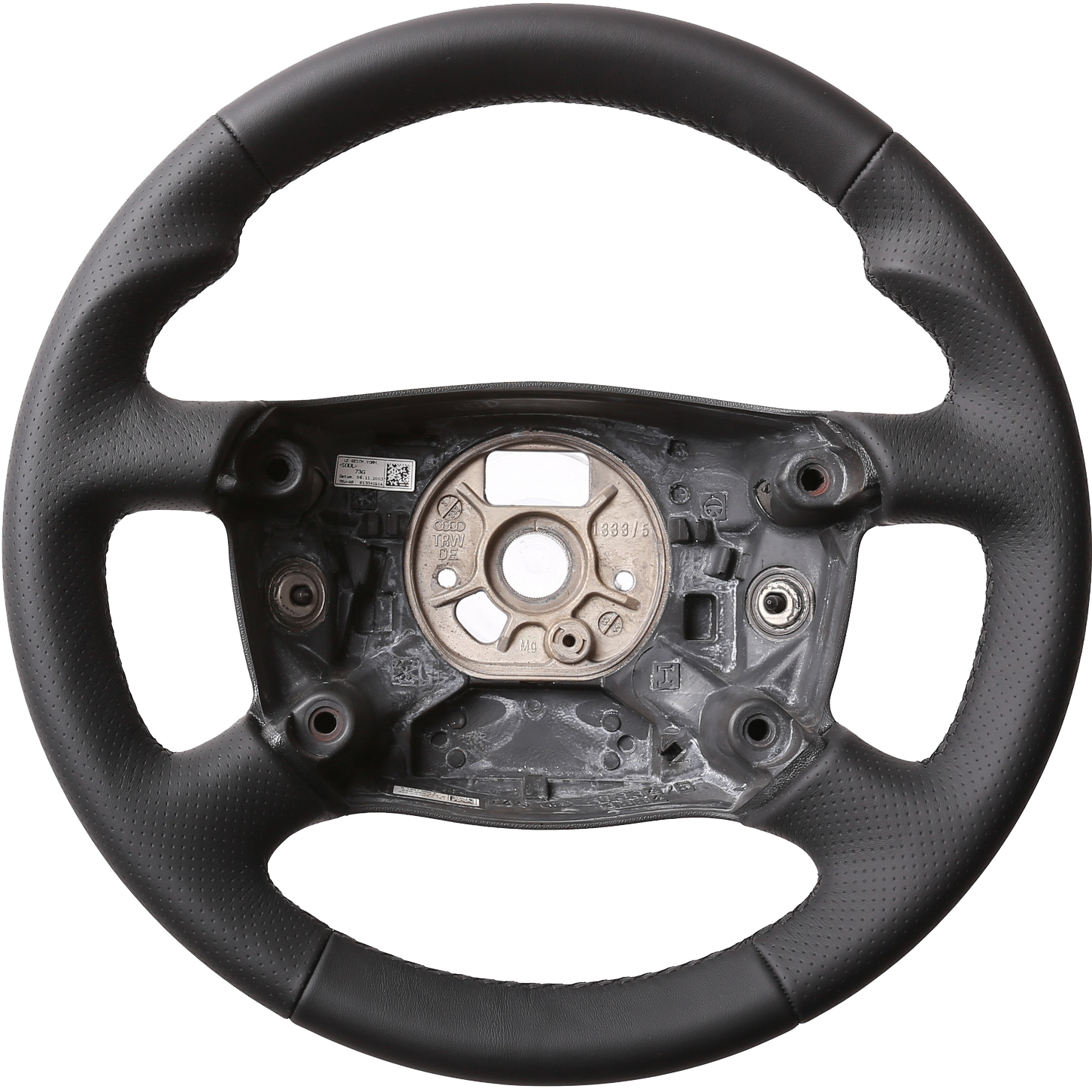 Audi Lenkrad A2 A3 A4 A6 A8 Daumenauflagen Kombibezug Naht schwarz