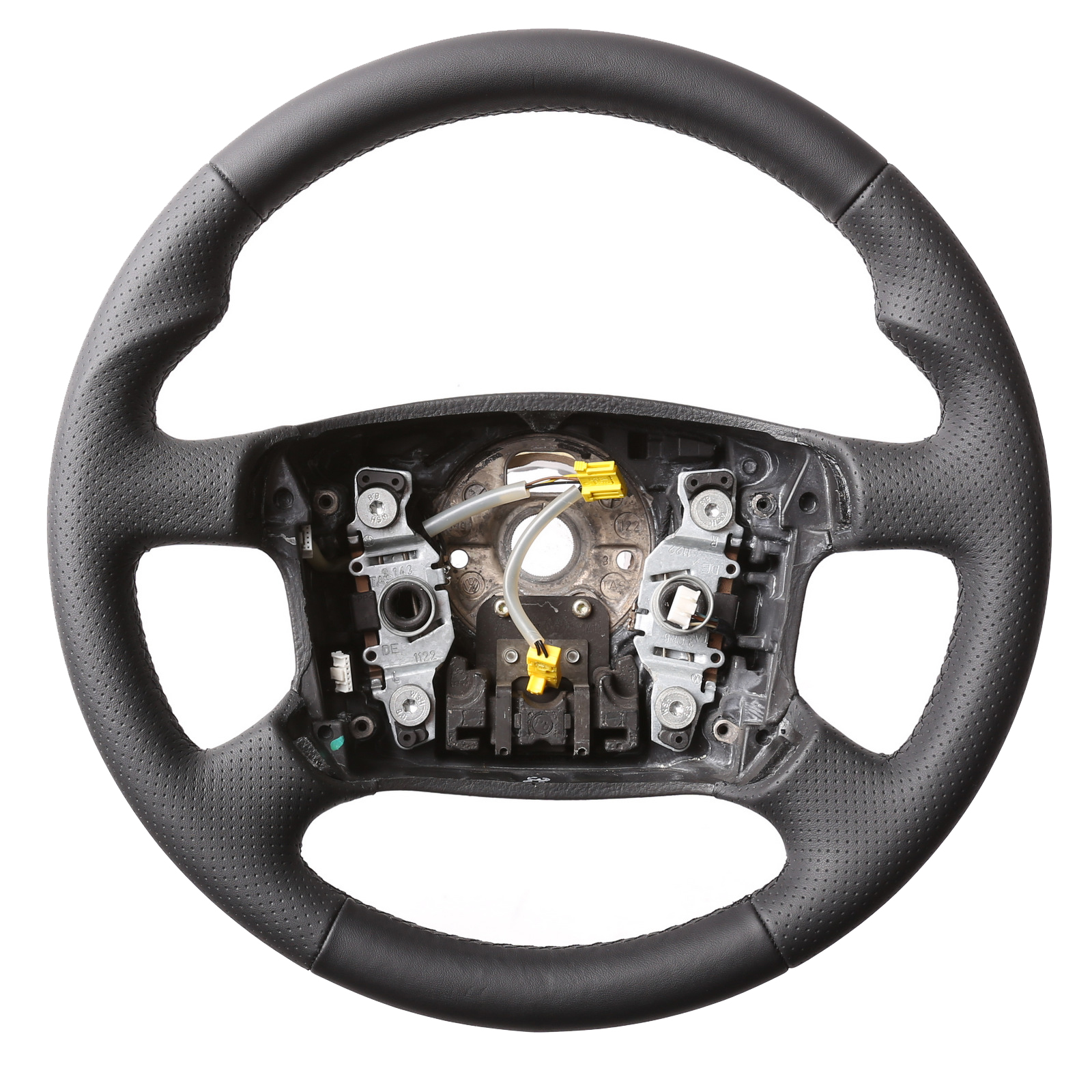 VW Lenkrad T5 Sharan Passat Golf 4 MFL Daumenauflagen Kombibezug Naht schwarz