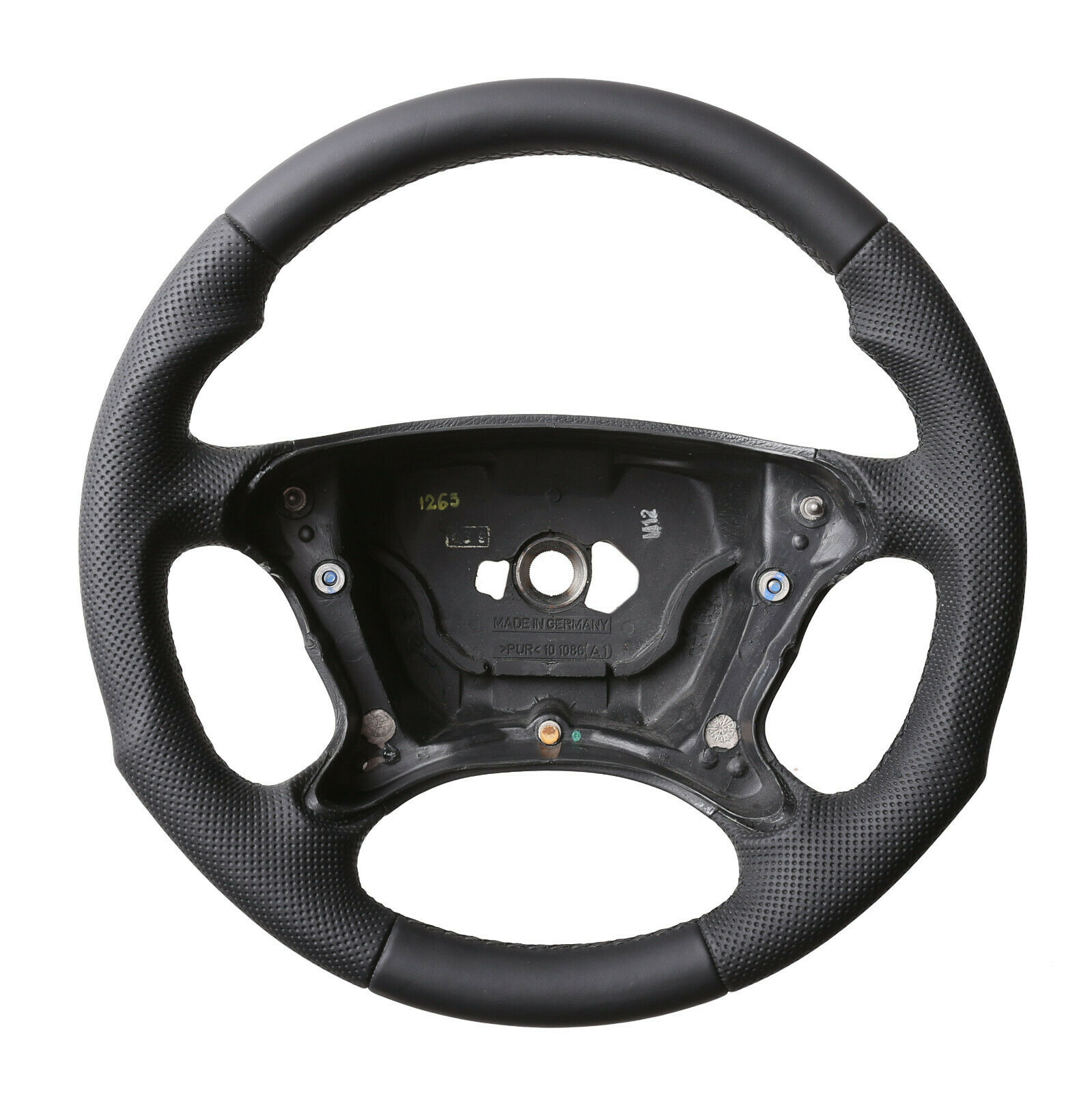 Mercedes Lenkrad R230 W209 W211 W463 CLK SL Tuning Kombibezug Naht schwarz