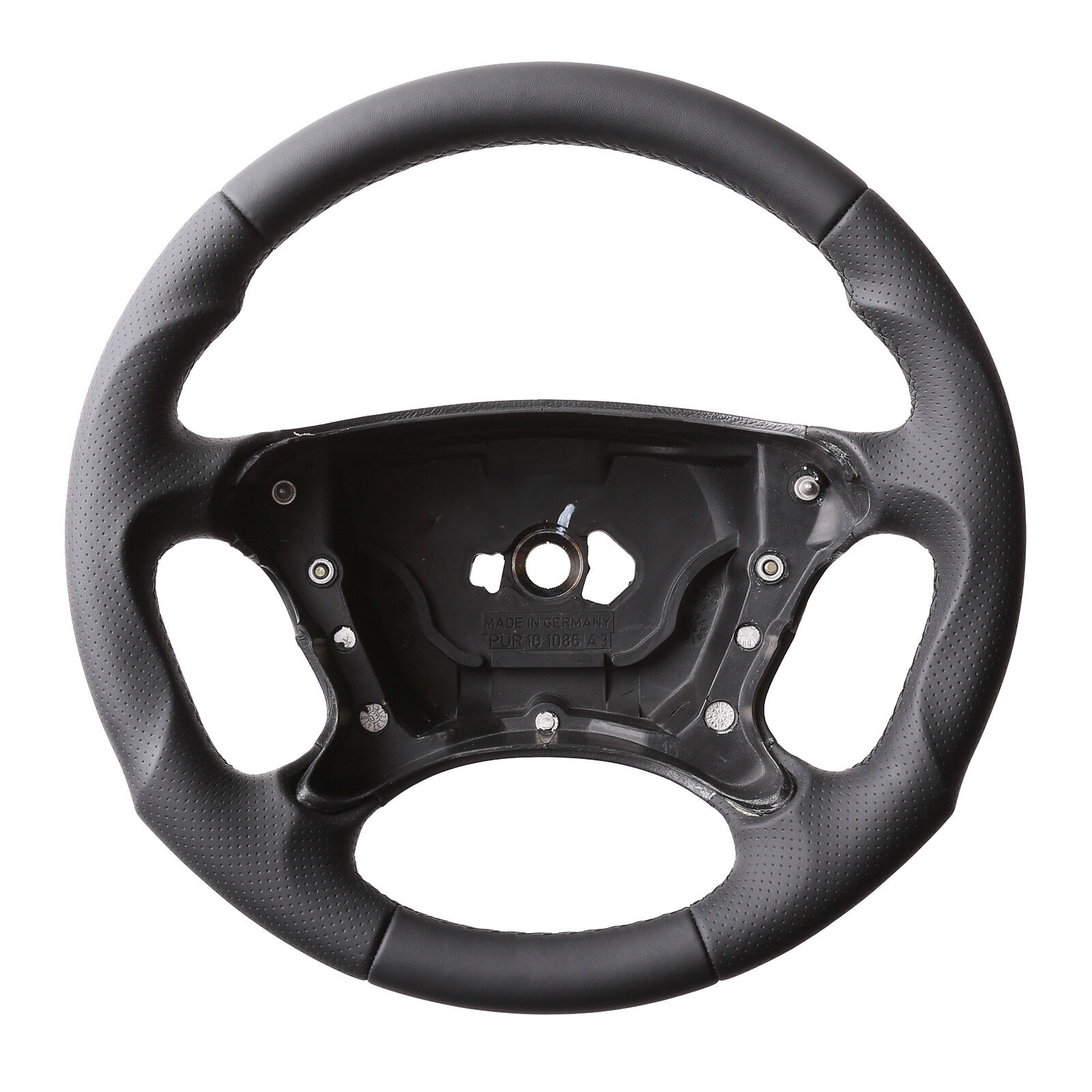 Mercedes Lenkrad R230 W209 W211 E-Klasse CLK SL Tuning Kombibezug Naht schwarz