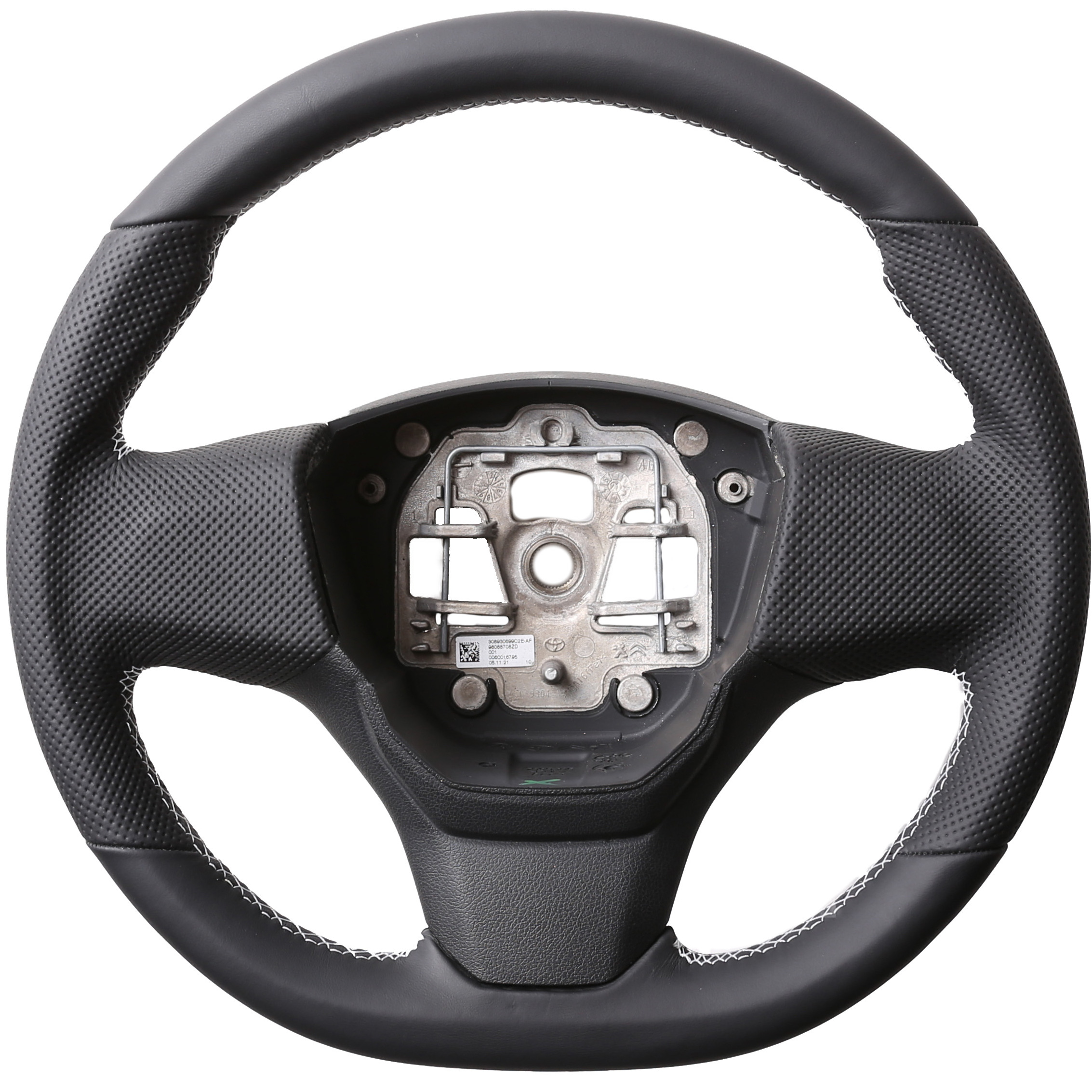 Peugeot Lenkrad Expert Traveller Toyota ProAce Verso Citroen Jumpy III Kombibezug Naht silber