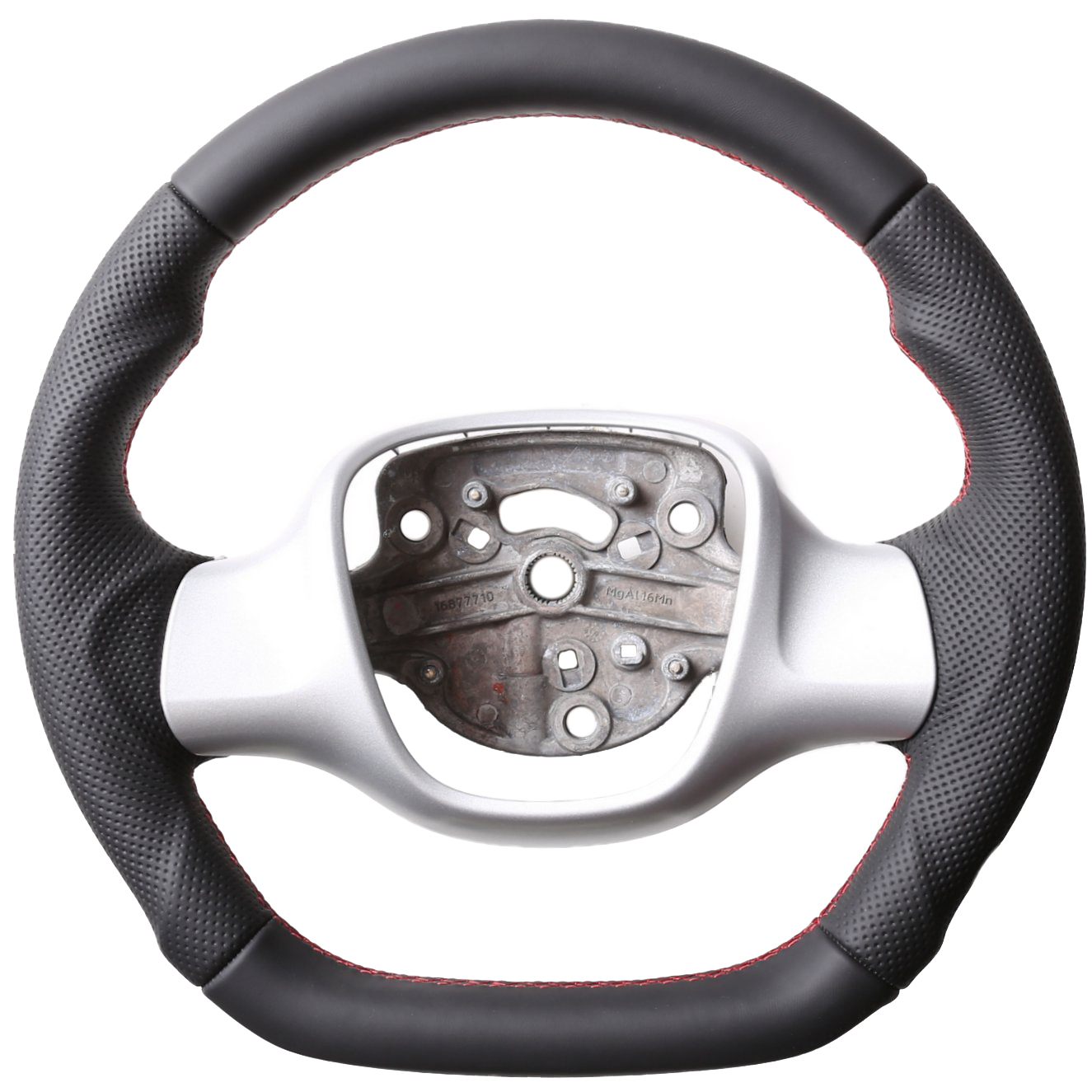 Smart Lenkrad Fortwo Turbo Sport Abgeflacht Kombibezug Naht rot