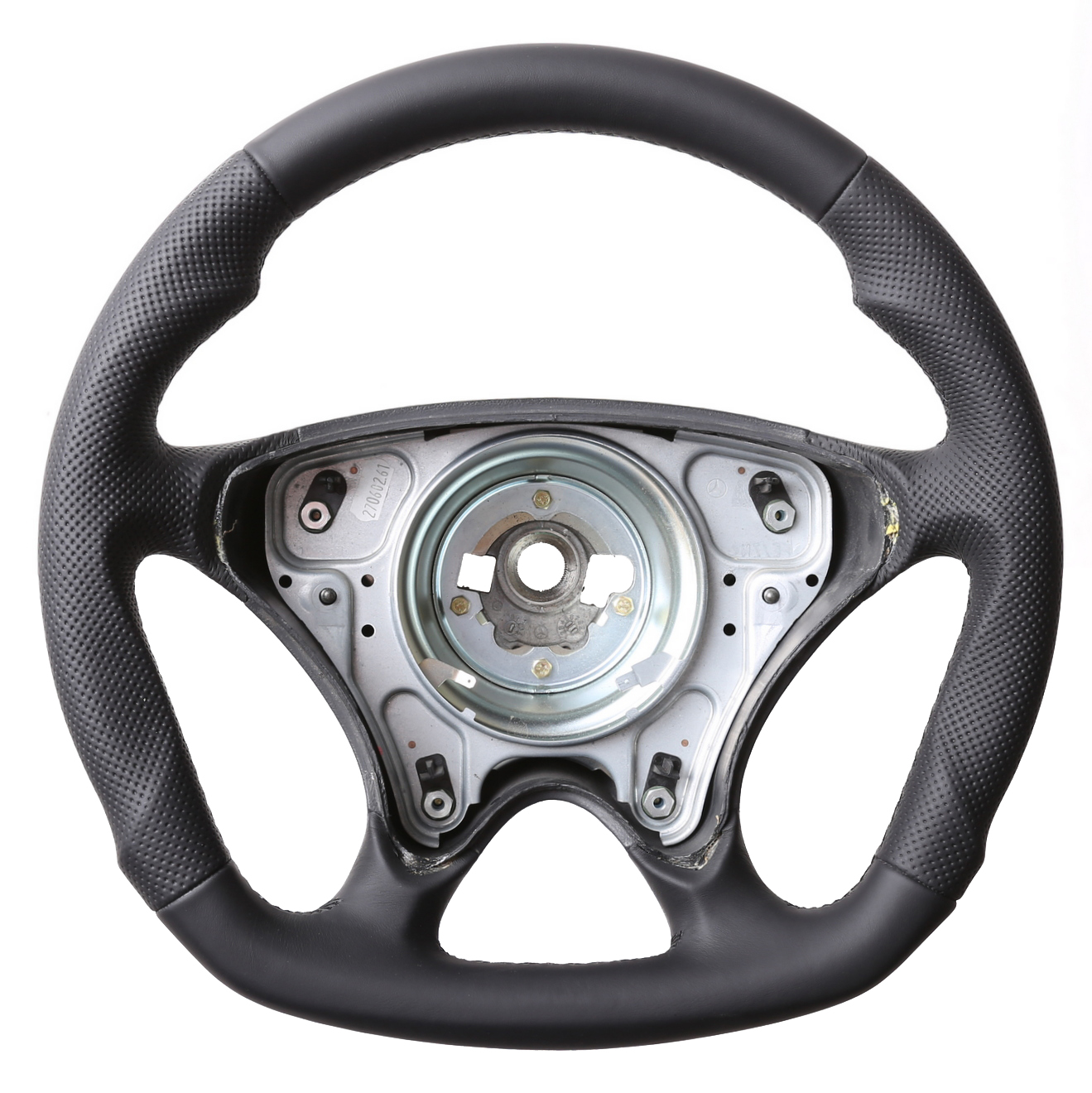 Mercedes Lenkrad W202 C Klasse R129 SL R170 SLK Abgeflacht Kombibezug Naht schwarz