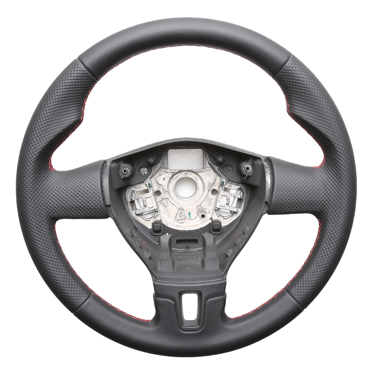 VW Lenkrad T5 Passat 3C Golf 6 Amarok Daumenauflagen Kombibezug Naht rot