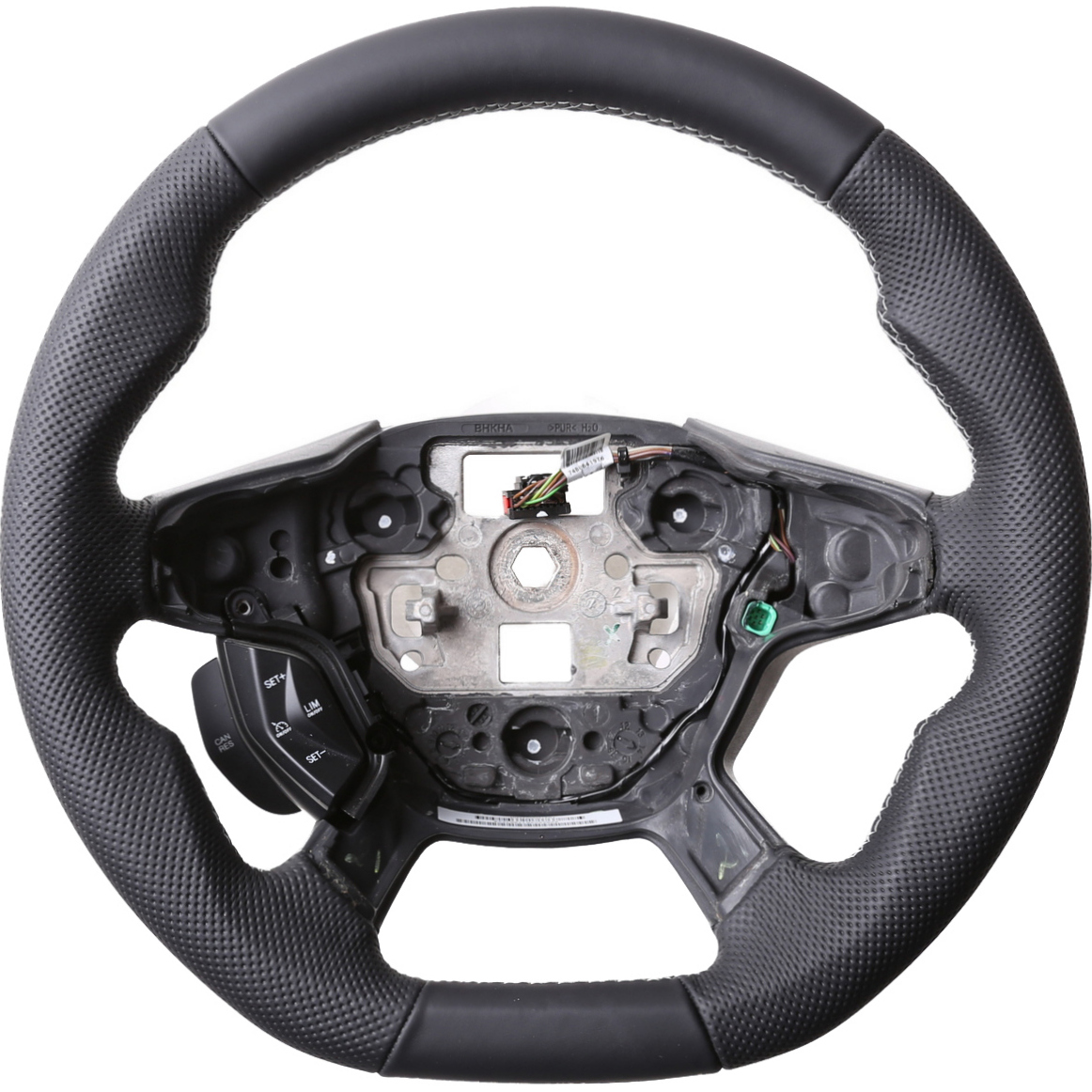 Ford Lenkrad Focus Mk3 C-Max Mk2 Kuga Mk2 Transit Custom Abgeflacht NEU Kombibezug Naht silber