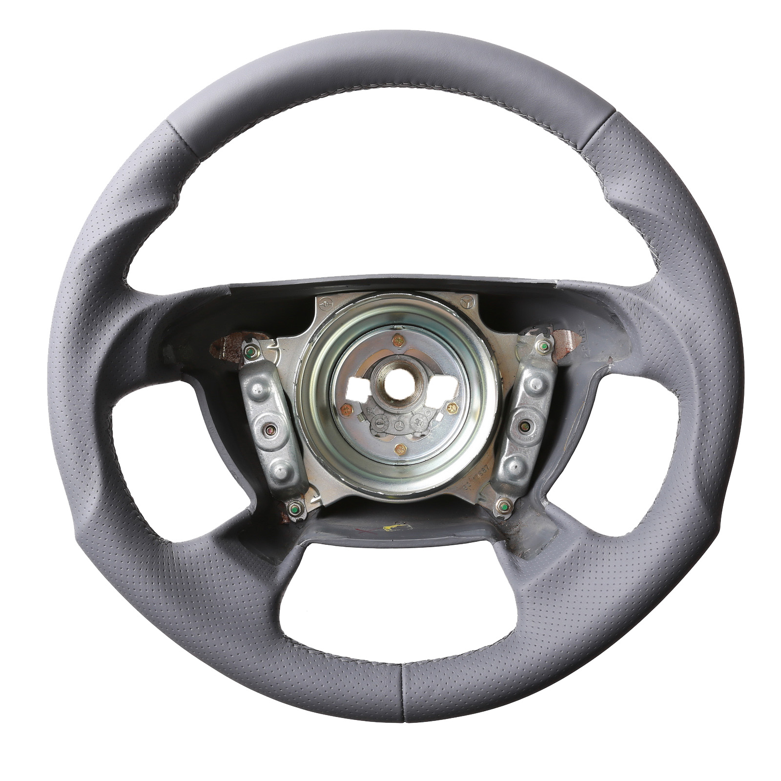 Mercedes Lenkrad CLK W208 SLK R170 W202 C Klasse grau Tuning Kombibezug Naht grau