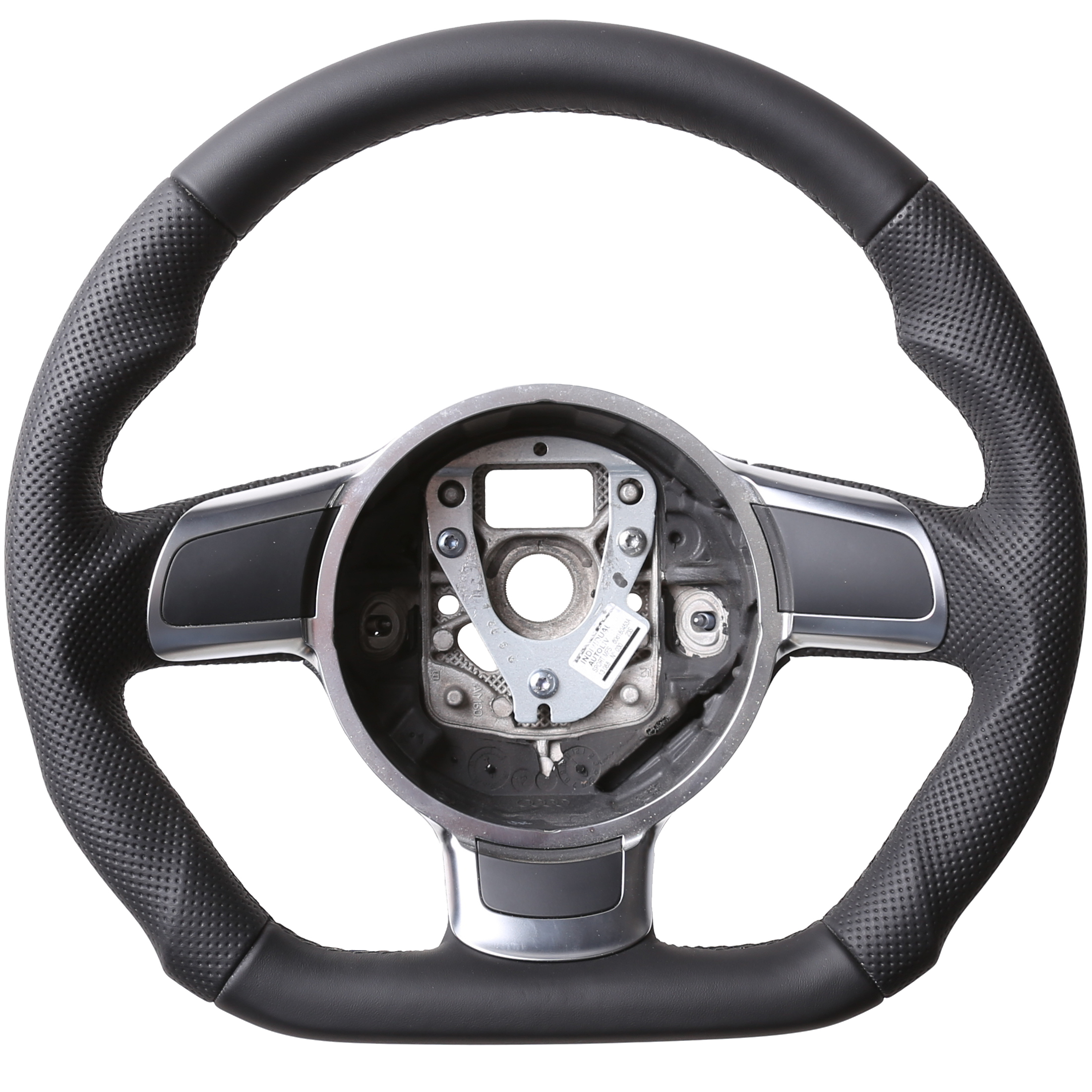 Audi Lenkrad TT TTS TTRS 8J A3 A8 S3 8P R8 RS5 RS6 Abgeflacht Kombibezug Naht schwarz