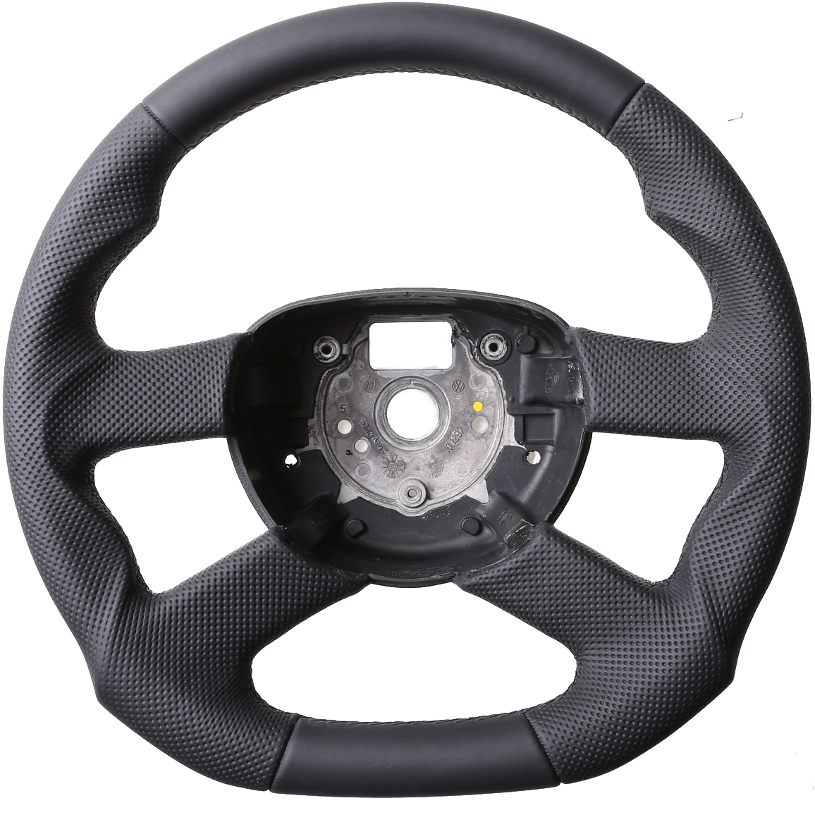 VW Lenkrad Golf 5 Touran Polo 9N Fox Abgeflacht Kombibezug Naht schwarz