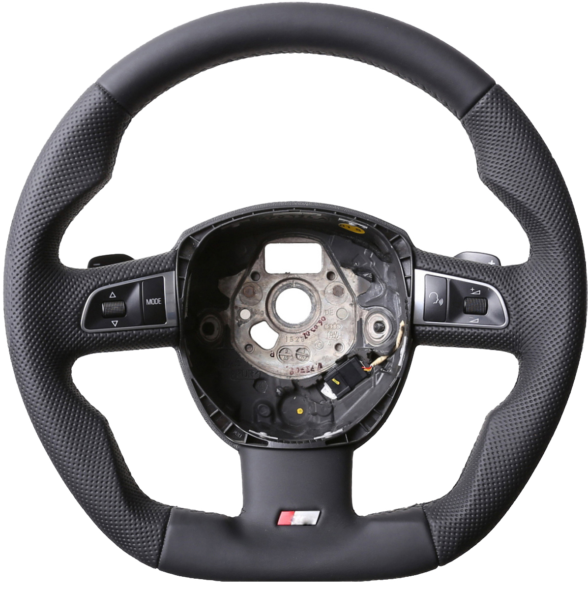 Audi Lenkrad A3 A4 A6 A8 Q5 Q7 Abgeflacht NEU Kombibezug Naht schwarz