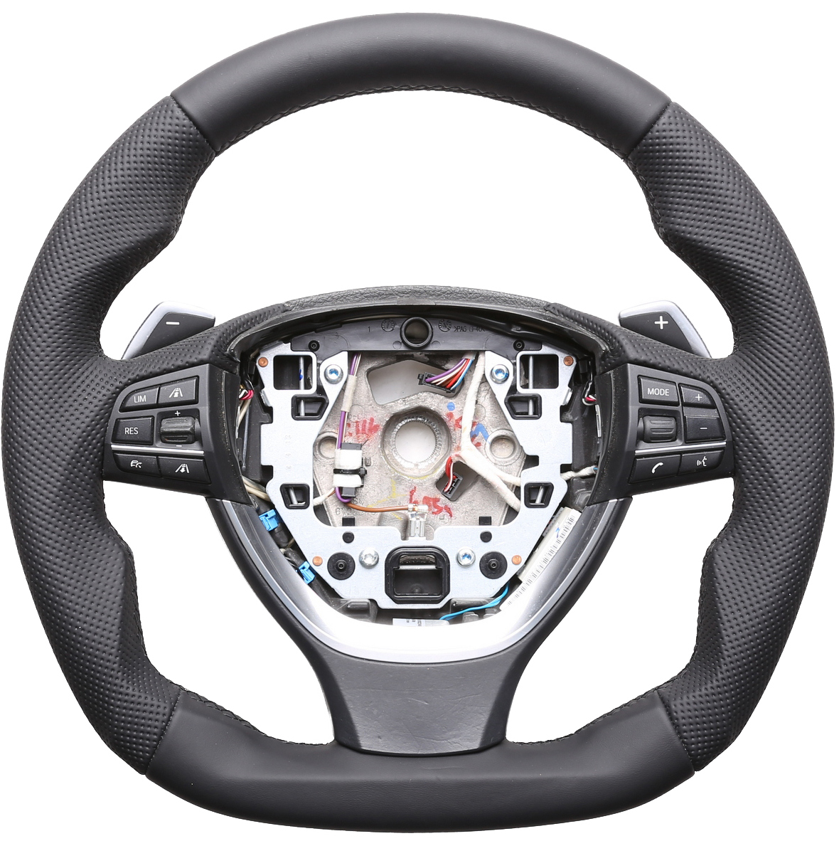 BMW Lenkrad F01 F06 F07 F10 F12 F13 Abgeflacht NEU Kombibezug Naht schwarz