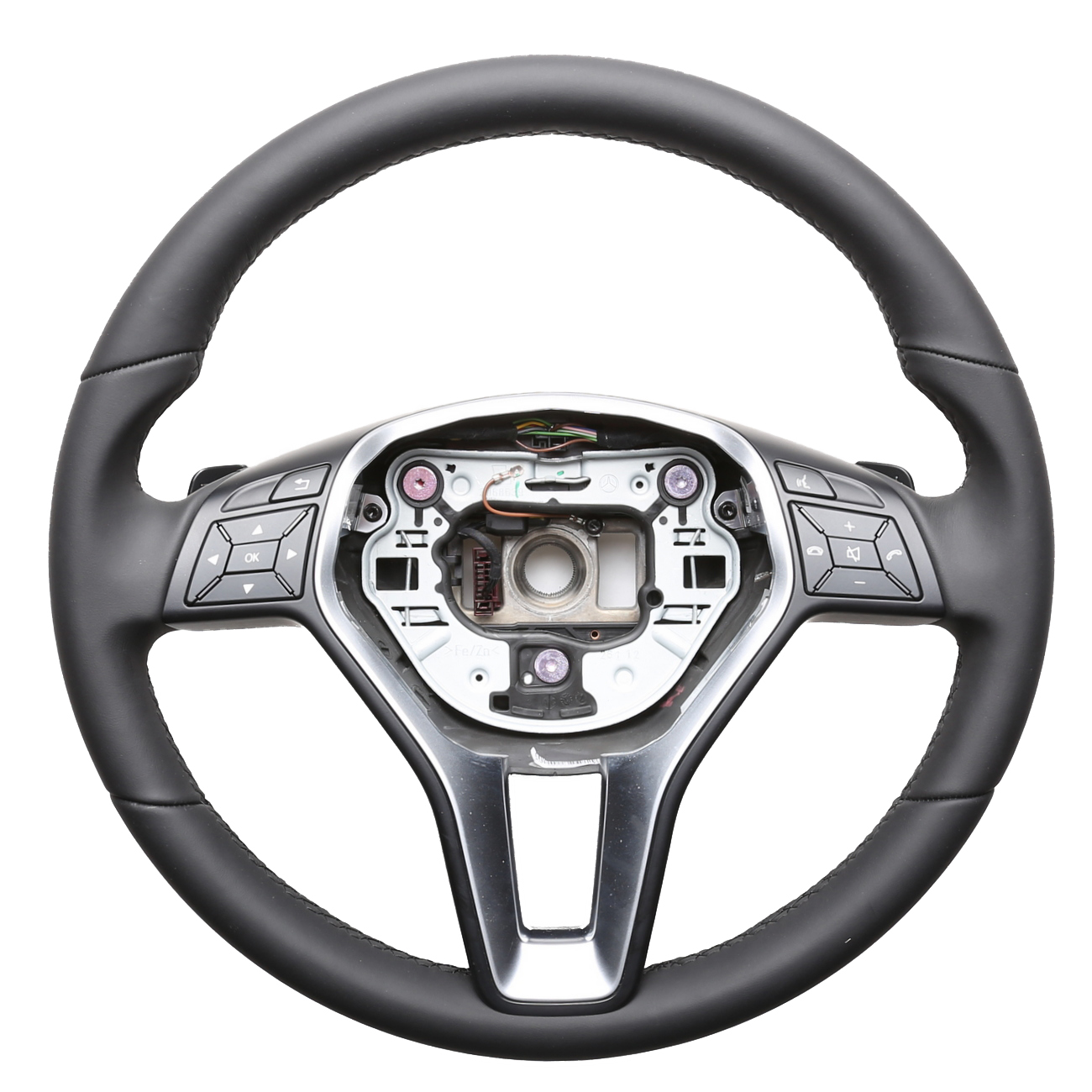 Mercedes Lenkrad C GLA SL Klasse W204 X156 R231 nur Nappa Naht schwarz