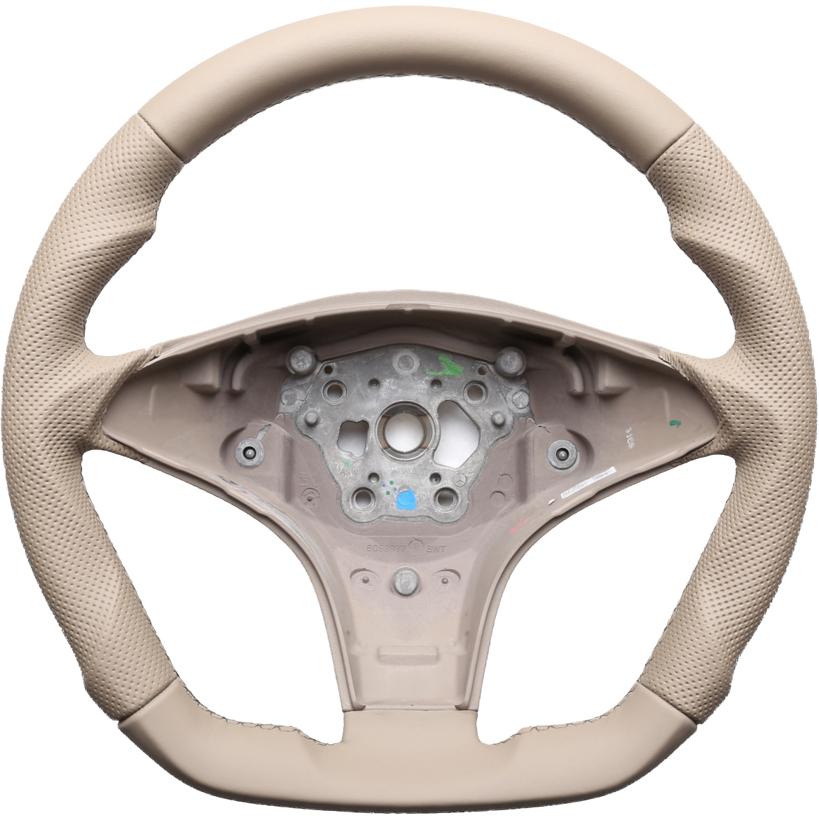 Mercedes Lenkrad CL 203 C219 CLS R230 R171 Abgeflacht beige Kombibezug Naht beige