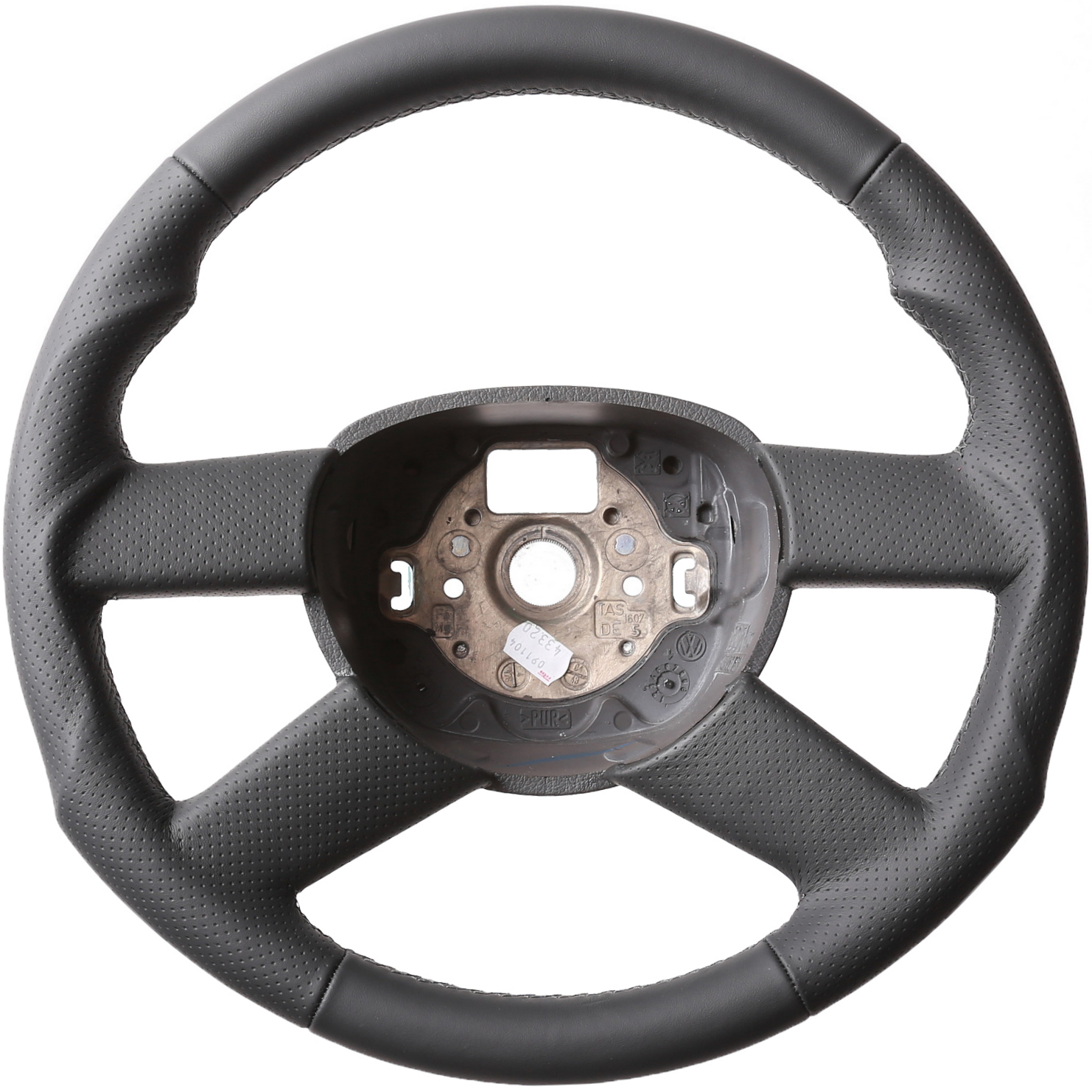 VW Lenkrad Golf 5 Touran Polo 9N Fox Tuning Kombibezug Naht schwarz