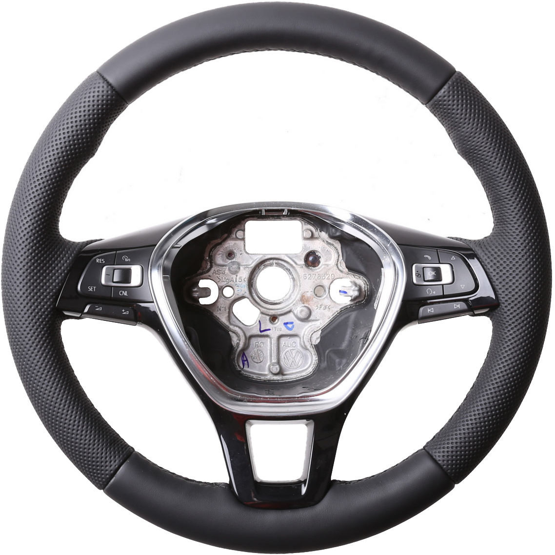 VW Lenkrad Golf 7 Passat B8 T6 Arteon Amarok Caddy Touareg Sharan inkl. Moosgummi Naht schwarz