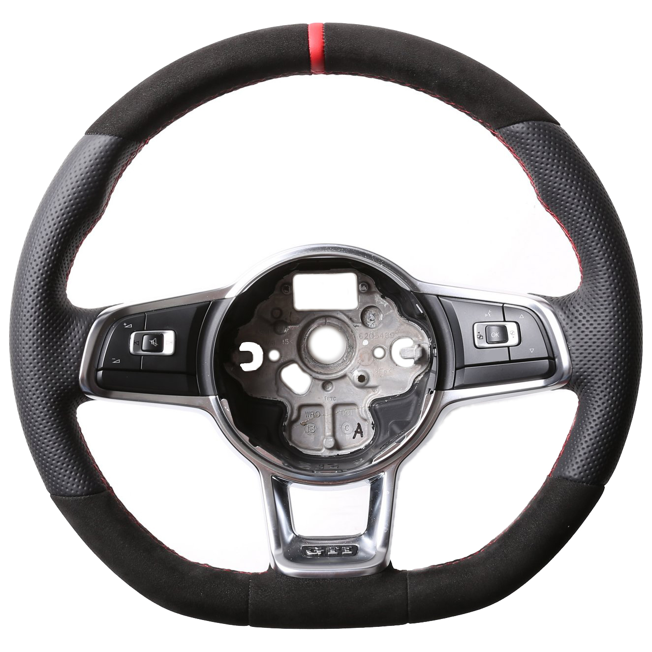 VW Lenkrad Golf 7 GTI Polo GTI GTD Polo Arteon T-Roc Tiguan Kombibezug Alcantara 12 Uhr Markierung