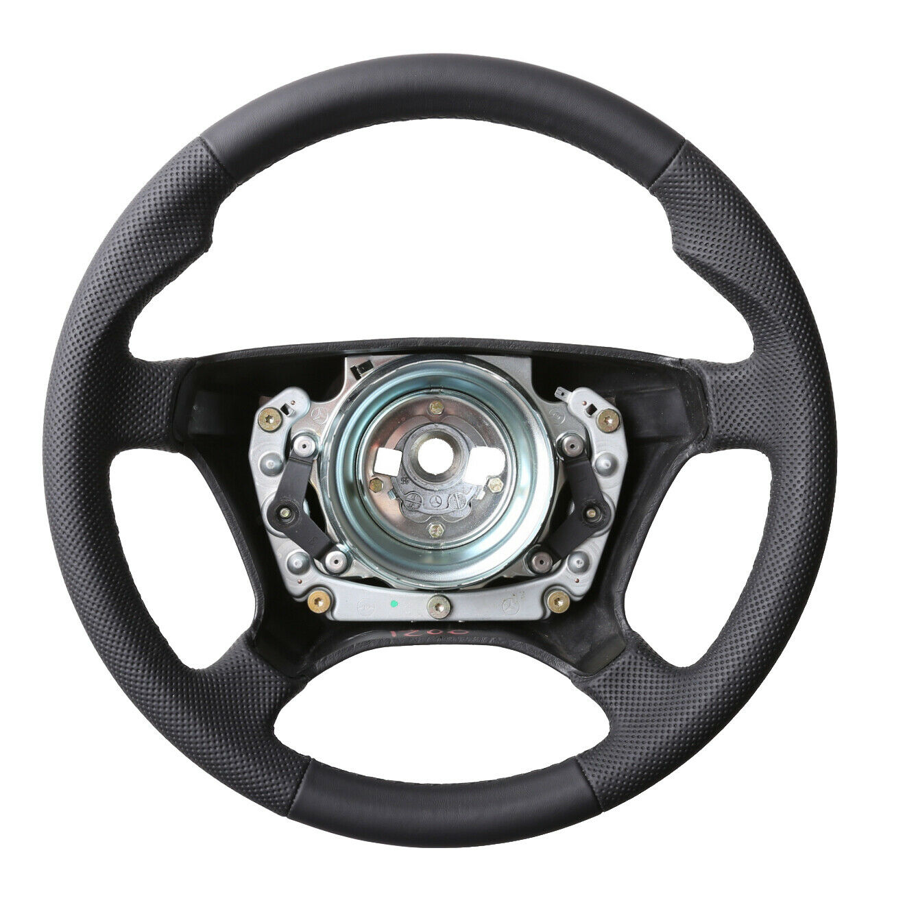 Mercedes Lenkrad W202 W124 W210 W140 C E S Klasse Daumenauflagen Kombibezug Naht schwarz