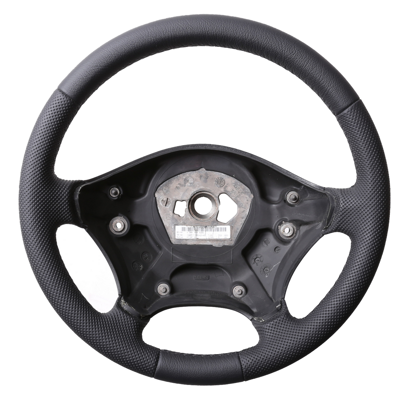 VW Lenkrad Crafter Kombibezug genarbt Naht schwarz