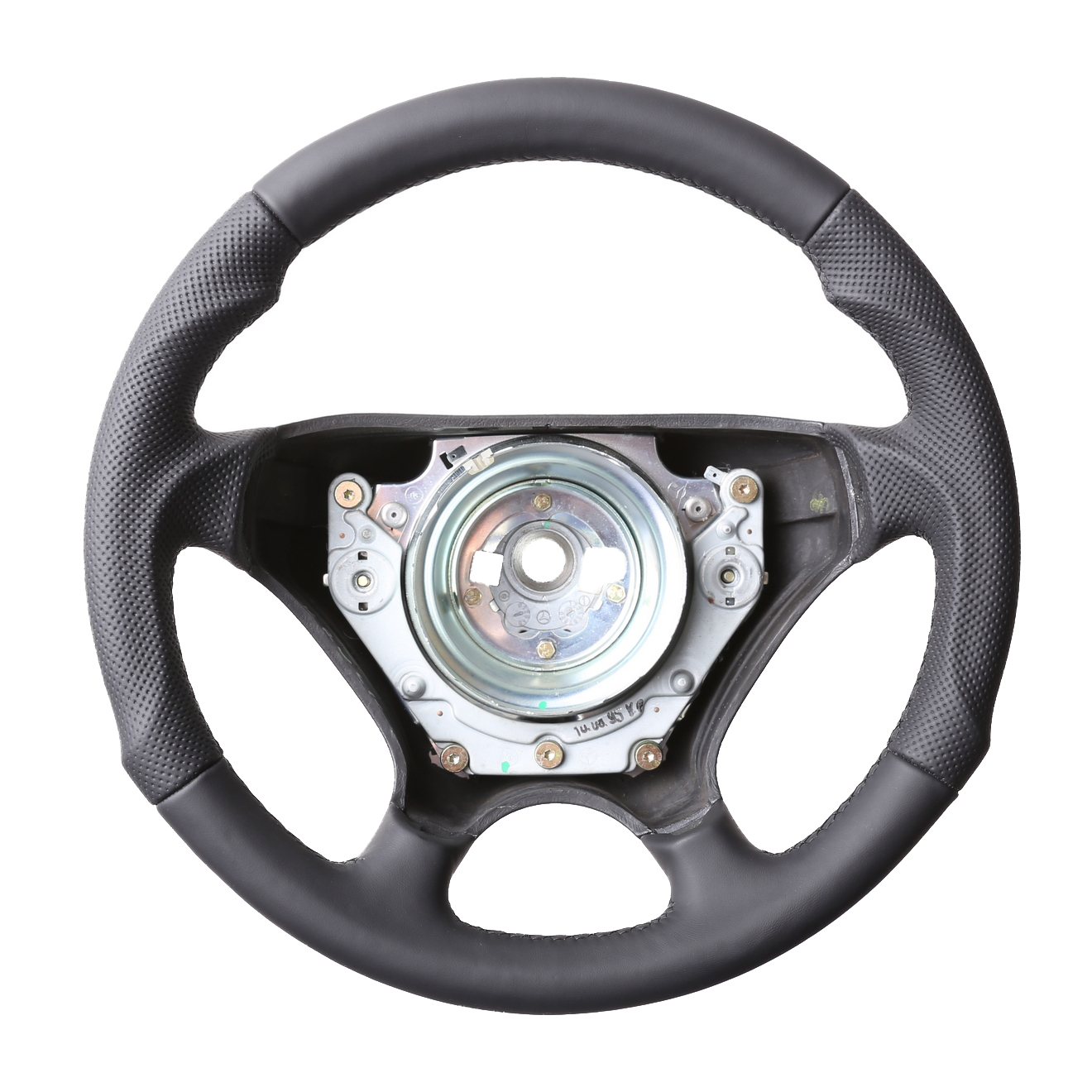 Mercedes Lenkrad W202 W124 R129 C E SL Klasse Sport Tuning Kombibezug Naht schwarz