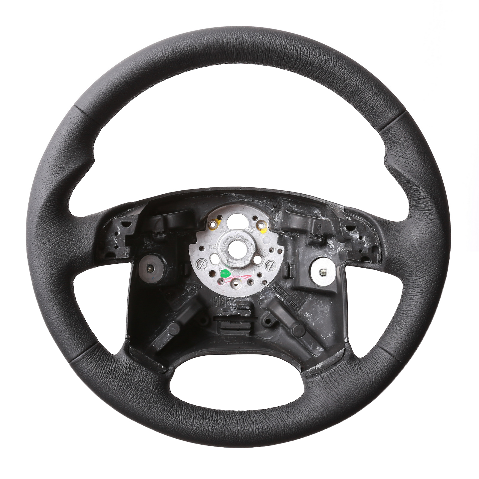 VW Lenkrad T4 Multivan Caravelle Transporter Daumenauflagen Kombibezug genarbt Naht schwarz