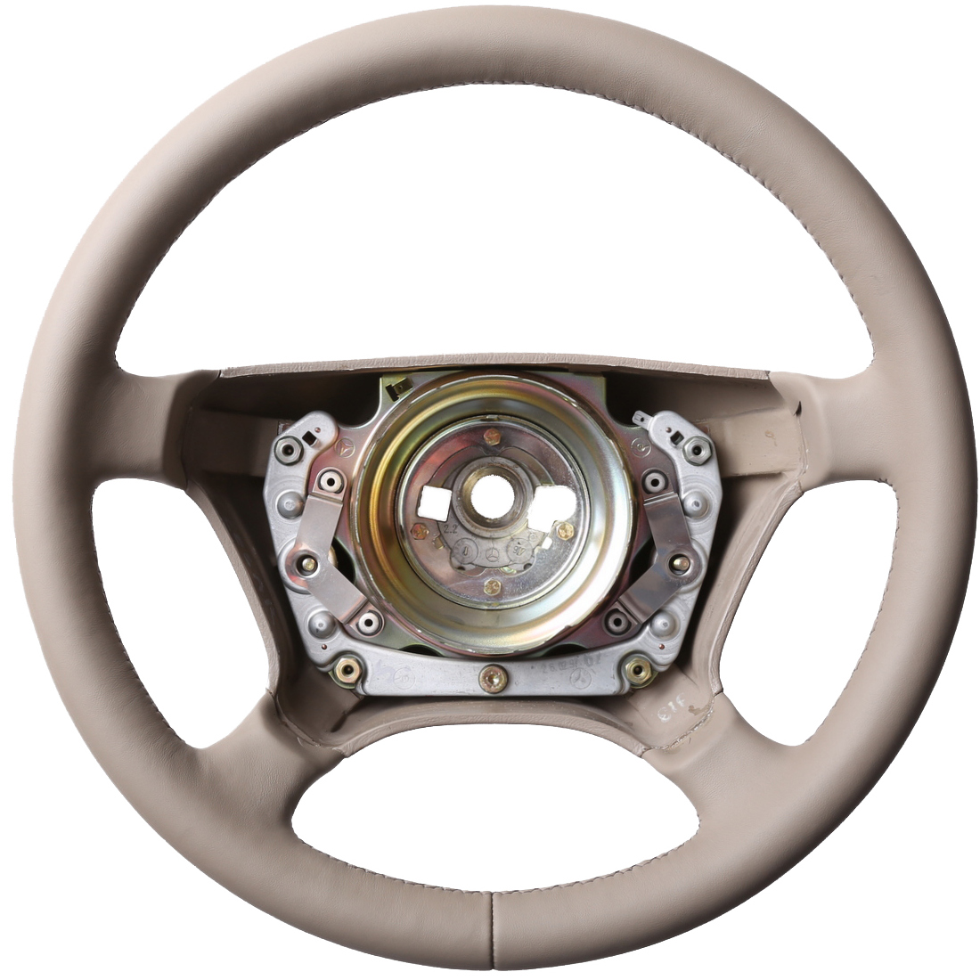 Mercedes Lenkrad W202 W124 W210 W140 C E S Klasse Klassisch nur Nappa Naht beige