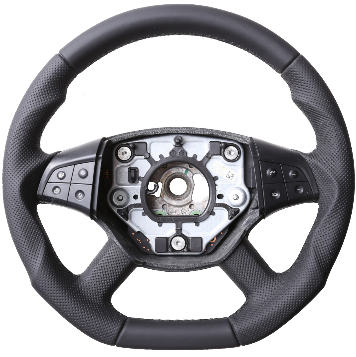 Mercedes Lenkrad W245 B Klasse Abgeflacht Kombibezug Naht schwarz