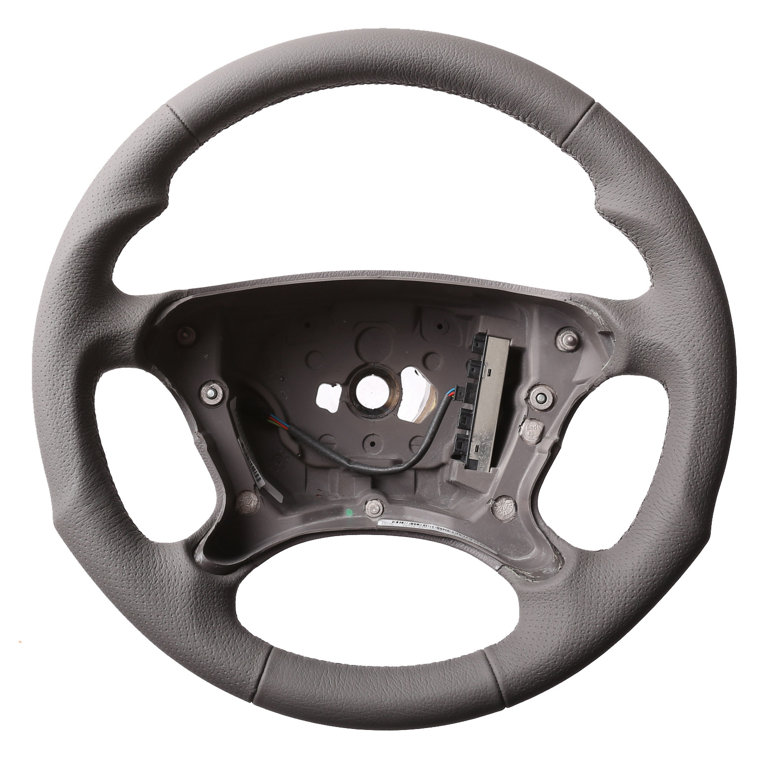 Mercedes Lenkrad R230 W209 W211 E Klasse CLK SL Grau  Tuning Kombibezug genarbt Naht grau