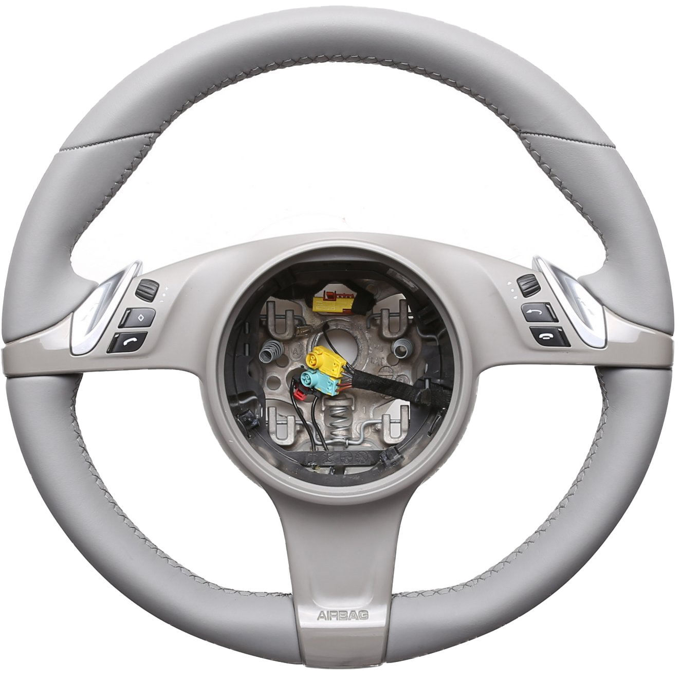 Porsche Lenkrad  911 958 970 987 997 Boxster Carrera nur Nappa Naht grau