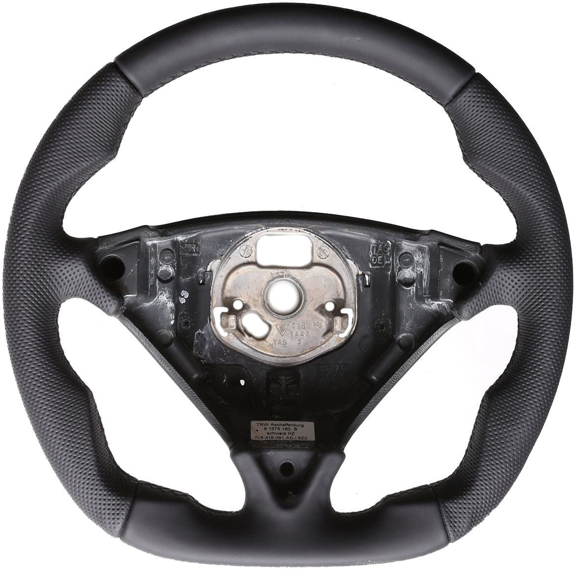 Porsche Lenkrad Cayenne Turbo 955 957 Abgeflacht NEU Kombibezug Naht schwarz