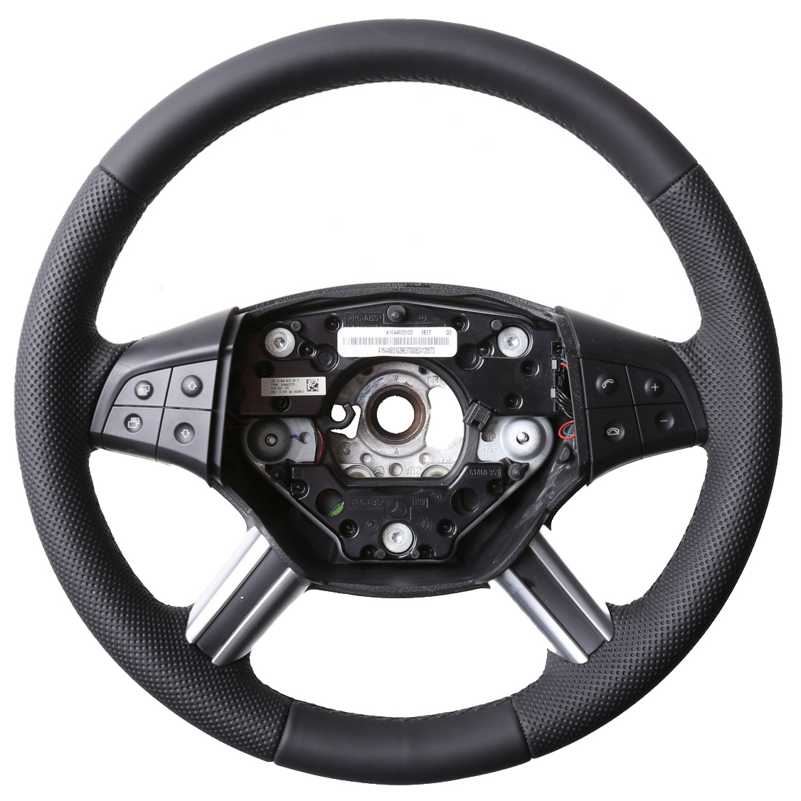 Mercedes Lenkrad  W164 ML X164 GL W251 R Klasse Kombibezug Naht schwarz