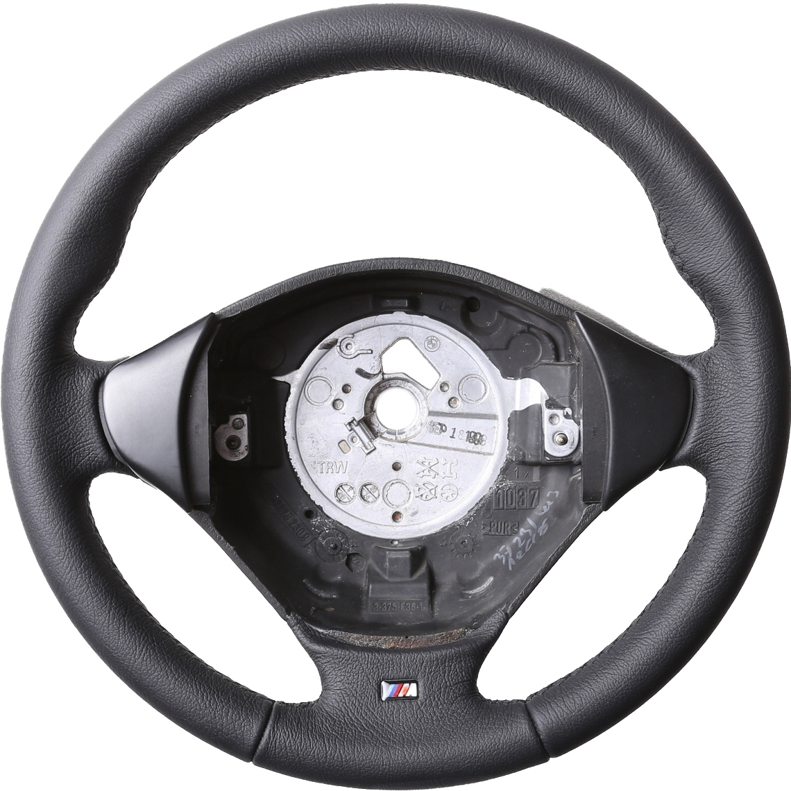 BMW Lenkrad E36 E38 E39 Z3 M-Sport Klassisch nur genarbt inkl.Moosgummi Naht schwarz