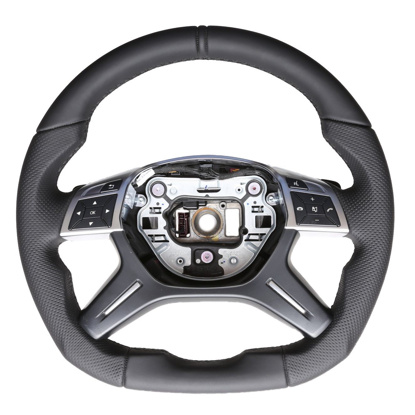 Mercedes Lenkrad W204 C Klasse W166 ML X166 W212 W463 Abgeflacht NEU Kombibezug 12 Uhr Markierung