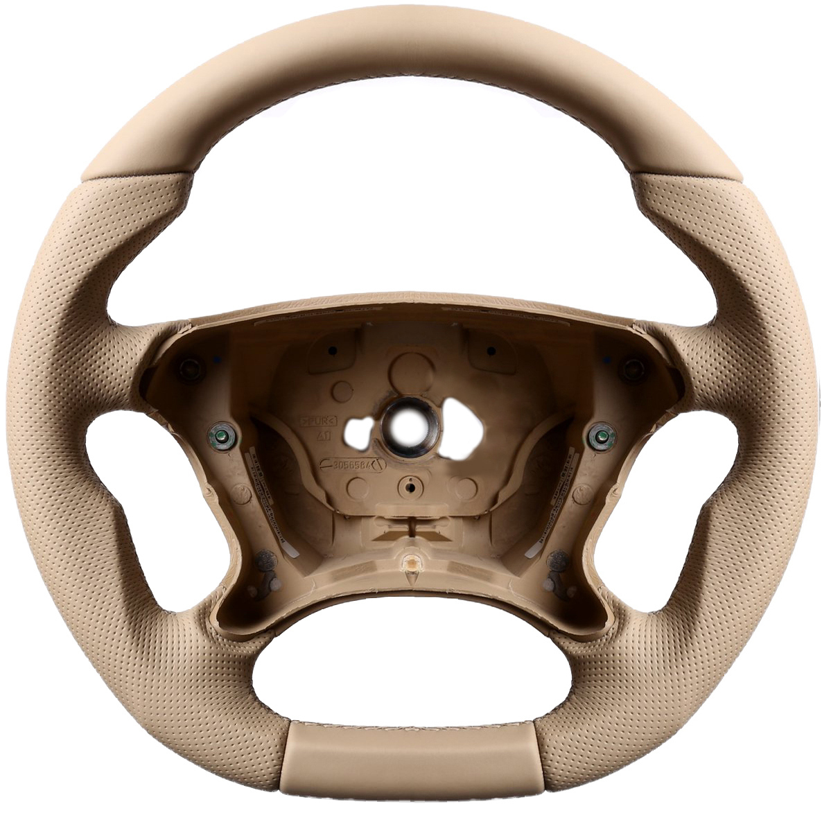 Mercedes Lenkrad R230 W209 W211 E G Klasse CLK SL  beige Abgeflacht NEU Kombibezug Naht beige