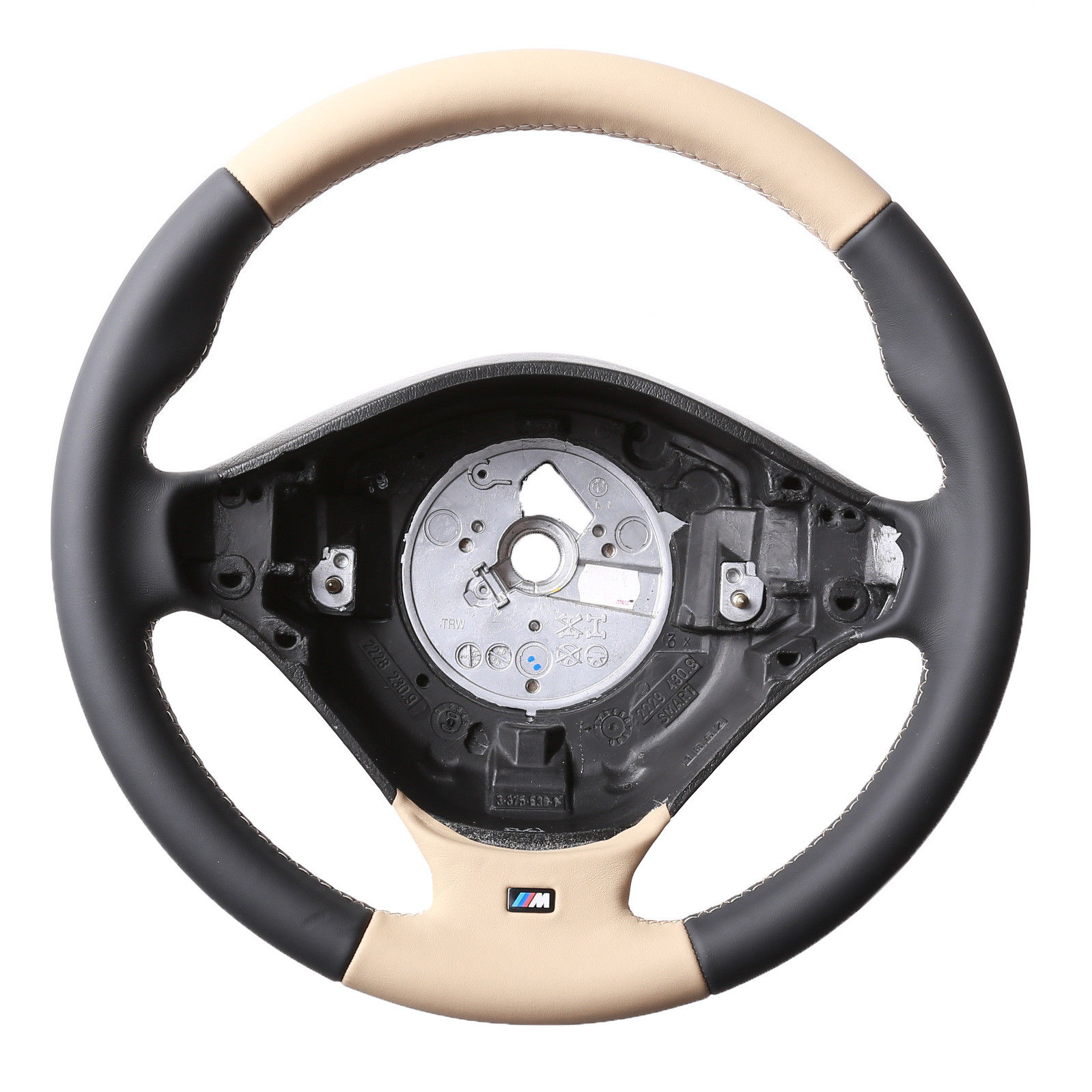 BMW Lenkrad E36 E38 E39 Z3 M-Sport Klassisch Bicolor beige Kombibezug Naht beige