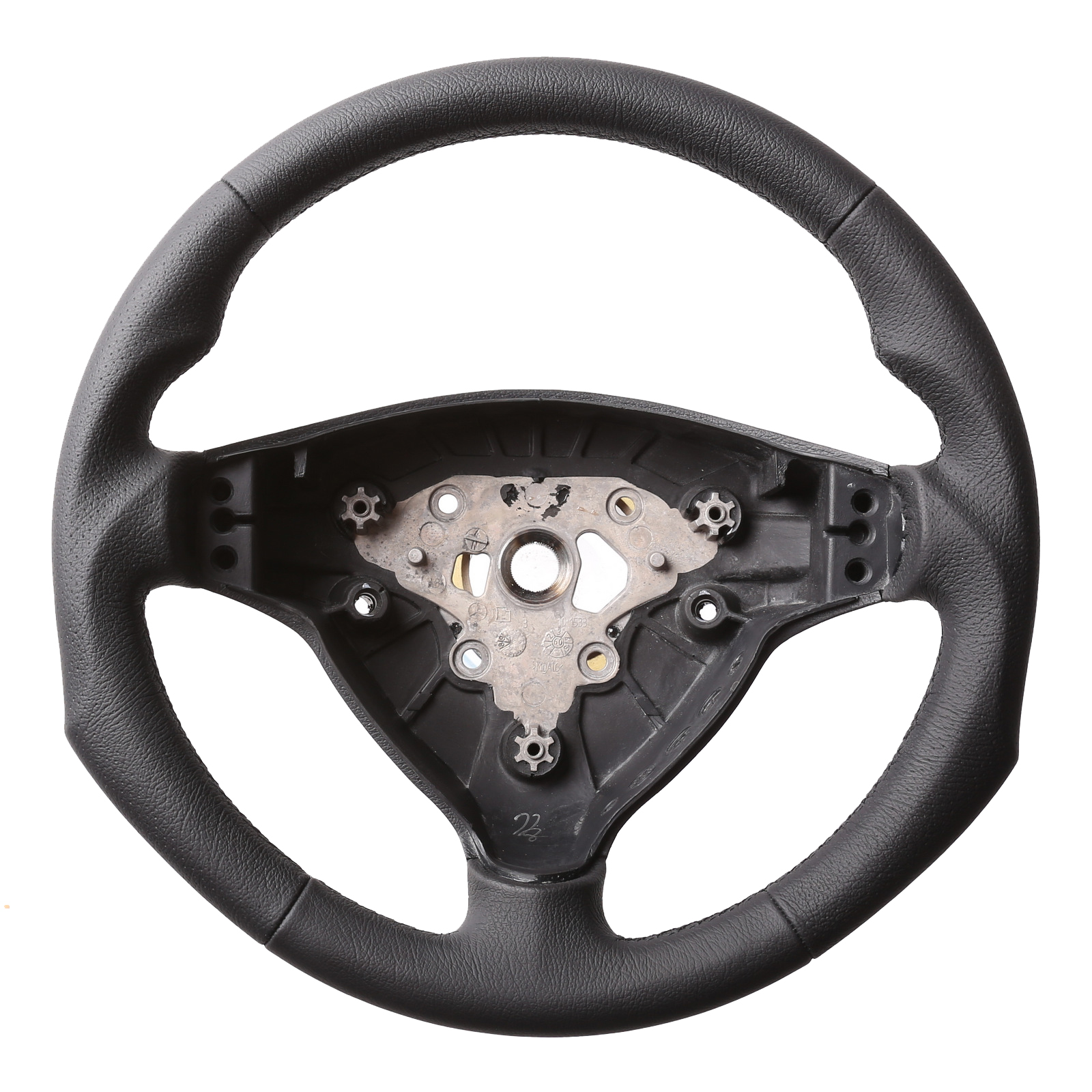 Mercedes Lenkrad W169 A Klasse Tuning Kombibezug genarbt Naht schwarz