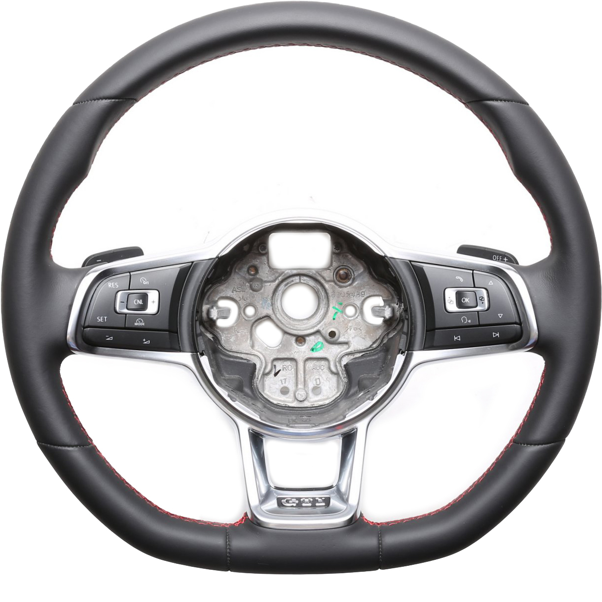 VW Lenkrad Golf 7 GTI Polo GTI GTD Polo Arteon T-Roc Tiguan Nappa Naht rot